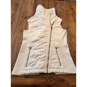 Prana Diva Vest Women’s Size Small Asymmetric Zipper Sherpa Lined High Neck